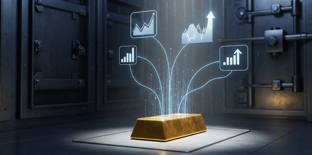 Rappresentazione visiva dell'articolo: Oro fisico a portata di Click: la guida completa agli ETC per il tuo investimento